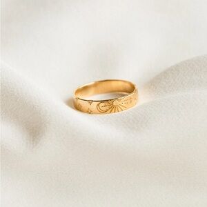 GLDN Celestial Meuse Band - Moon & Stars (14k Gold Fill)